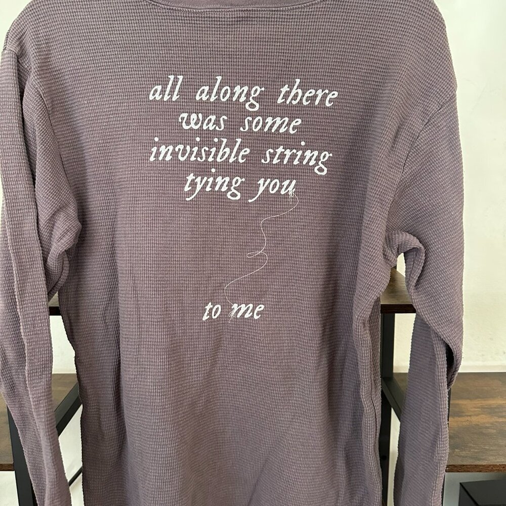 Taylor Swift Invisible String Long Sleeve Thermal… - image 2